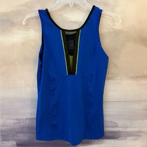 Lucky in Love Sleeveless Women's Royal Blue Athletic Tank Top